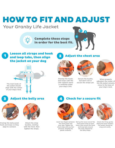Chaleco Salvavidas para Perros Outward Hound Granby Pequeño Naranja
