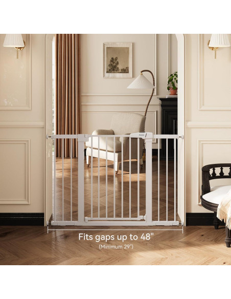 BABELIO Puerta para Bebés y Perros 73-122 cm Cierre Automático BABELIO Puerta para Bebés y Perros 73-122 cm Cierre Automático