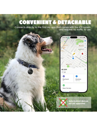 Collar GPS para Perros Aoikoy, Impermeable y Reflectante