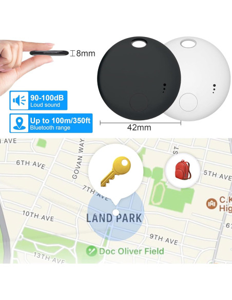 Localizador Bluetooth Fortunepro 4 Pack Rastreadores Llaves Localizador Bluetooth Fortunepro 4 Pack Rastreadores Llaves