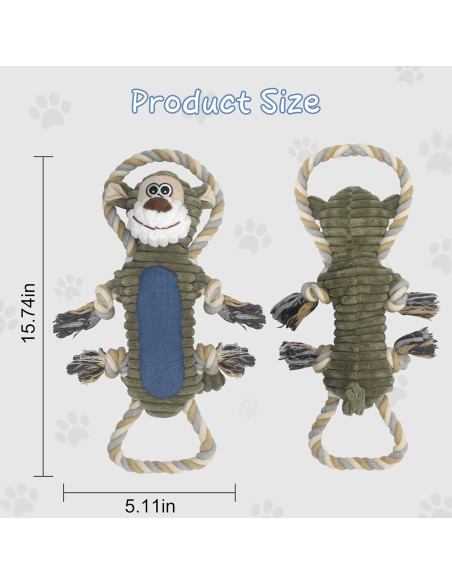 Juguete de Masticar para Perros BUYPOW Mono Squeaky 2,5cm Juguete de Masticar para Perros BUYPOW Mono Squeaky 2,5cm