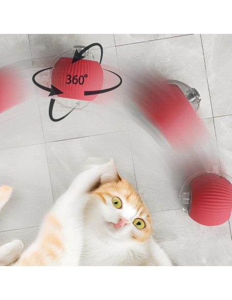 Juguete Interactivo para Gatos Aero Zen Bola Automática Rojo Juguete Interactivo para Gatos Aero Zen Bola Automática Rojo