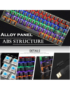 Teclado Mecánico ZIYOU LANG RGB + Ratón 12000DPI Negro 2