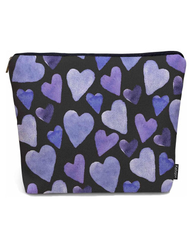 Bolsa Organizadora de Maquillaje Kalygon Corazón Lino 23x18cm
