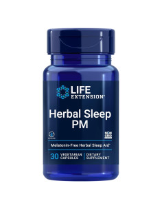 Suplemento Herbal Sleep PM Life Extension 30 Cápsulas