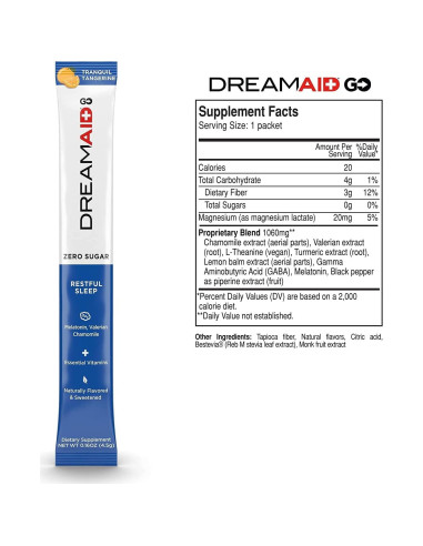Mezcla de bebida para dormir DreamAid 14 porciones sin azúcar