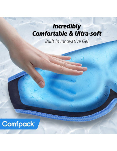 Máscara de Sueño Refrigerante 3D Comfpack - Gel Calor Frío