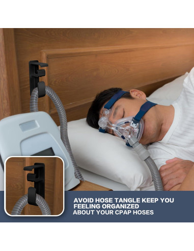 Soporte para Manguera CPAP Akiopey Antideslizante Negro