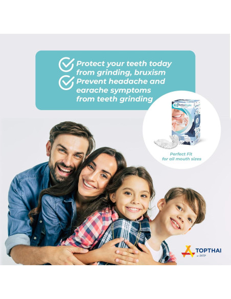 Protector bucal DentaRight para bruxismo - 6 piezas, 3 tamaños Protector bucal DentaRight para bruxismo - 6 piezas, 3 tamaños