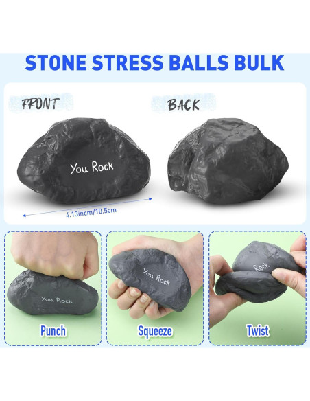 Pelota Antiestrés Gemscream Piedra 10.5 cm Alivio Estrés Pelota Antiestrés Gemscream Piedra 10.5 cm Alivio Estrés
