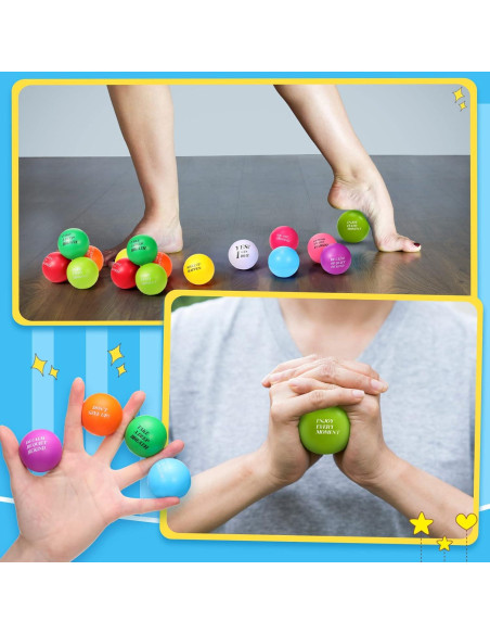 Pelotas de Estrés Motivacionales Sotiff 100 Piezas Coloridas Pelotas de Estrés Motivacionales Sotiff 100 Piezas Coloridas