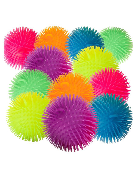 Bolas Puffer Espinosas Playbees - Paquete de 12 - 13,97 cm Bolas Puffer Espinosas Playbees - Paquete de 12 - 13,97 cm