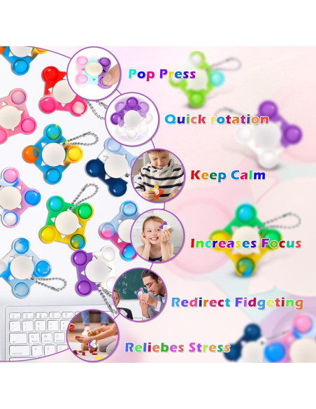 42 Piezas Fidget Spinners ASPULU Juguetes Sensoriales 42 Piezas Fidget Spinners ASPULU Juguetes Sensoriales