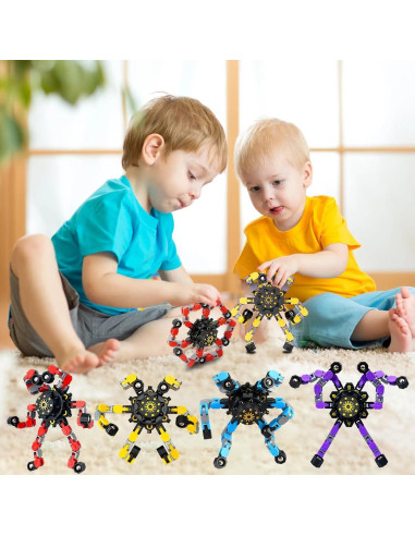 Giroscopio Antiestrés Mecánico MFCoin 6 Piezas Multicolor