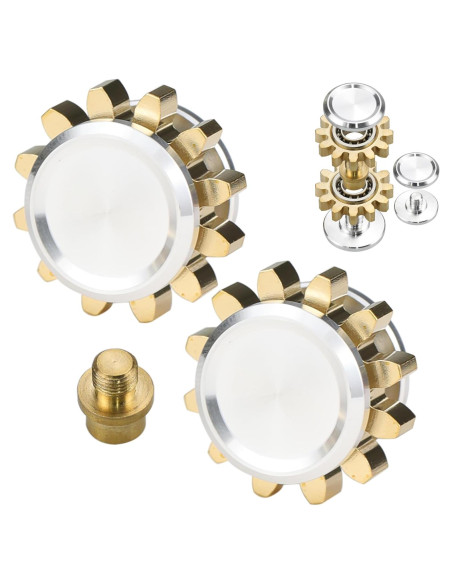Fidget Spinner Engranaje Metal FREELOVE Mini 2,24 cm Plata-Latón Fidget Spinner Engranaje Metal FREELOVE Mini 2,24 cm Plata-Latón
