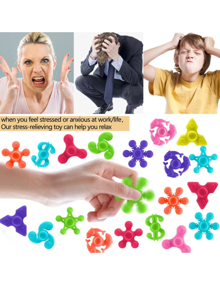 100 Mini Fidget Spinners Antiestrés Riferg Multicolor 100 Mini Fidget Spinners Antiestrés Riferg Multicolor
