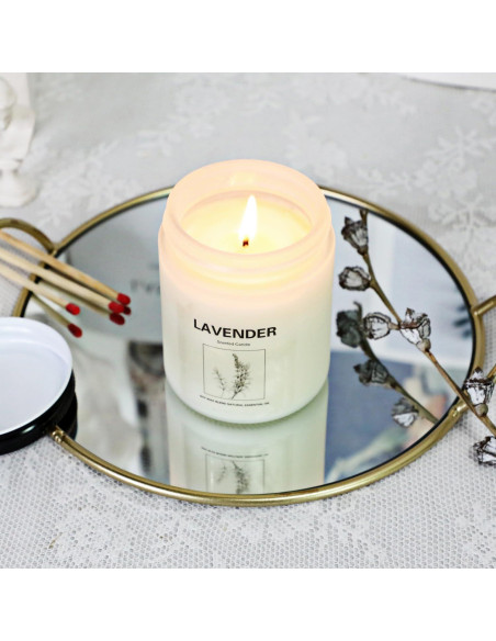 Velas Aromáticas de Cera de Soja Natural - 4 Aromas 201g Velas Aromáticas de Cera de Soja Natural - 4 Aromas 201g