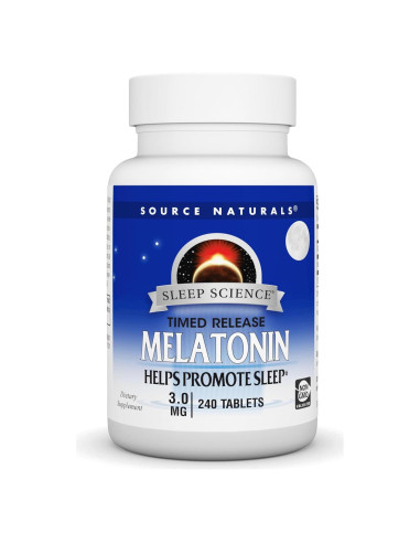 Melatonina Liberación Prolongada 3 mg Source Naturals 240 Tabletas