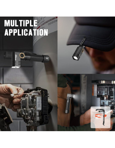Linterna EDC Recargable Nicron L74 Mini 400 Lúmenes