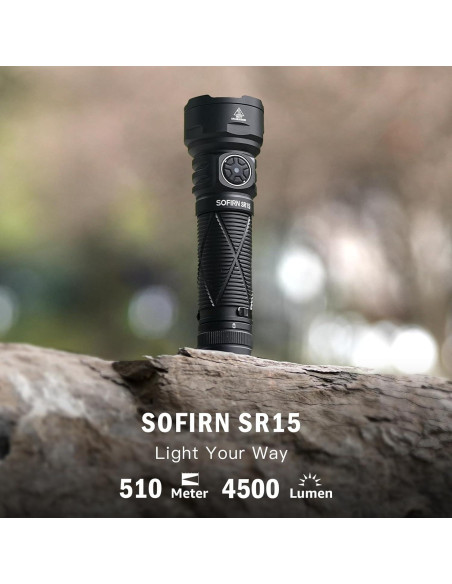 Linterna Recargable Sofirn SR15 4500 Lúmenes IP68 EDC Linterna Recargable Sofirn SR15 4500 Lúmenes IP68 EDC