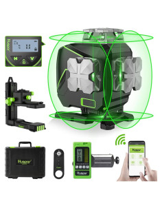 Nivel Láser Autonivelante Huepar S04-5RG 16 Líneas 360 Verde