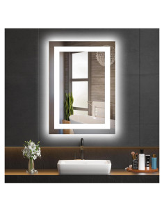 Espejo de Baño LED Hivone 50.8x71.1 cm Regulable