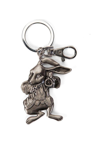 Llave de Pewter Disney Conejo Alicia en el País de las Maravillas 7.62 cm