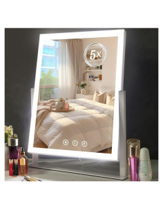 Espejo de Maquillaje Iluminado ViKert 38x33 cm 3 Modos Luz