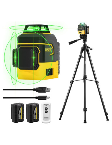 Nivel Láser IKOVWUK 3x360 Autonivelante 12 Líneas Verdes