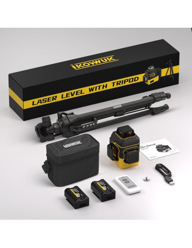 Nivel Láser IKOVWUK 3x360 Autonivelante 12 Líneas Verdes