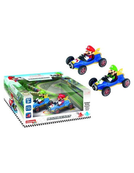 Carrera Pull & Speed Vehículo Juguete Mario Kart Mach 8 - 2 Piezas Carrera Pull & Speed Vehículo Juguete Mario Kart Mach 8 - 2 Piezas