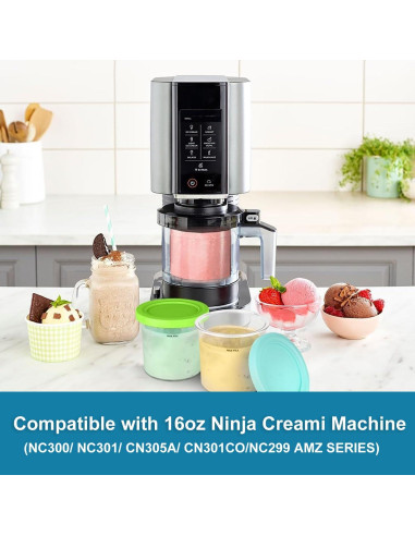Recipientes de Helado Ninja Creami 16 oz - Paquete de 4