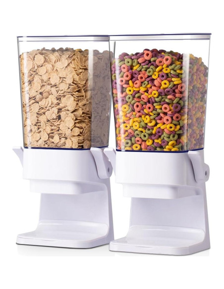 Dispensador de Cereal 5L Zeadesign Blanco para Cocina Dispensador de Cereal 5L Zeadesign Blanco para Cocina