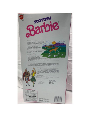 Muñeca Barbie Escocesa Edición Especial 1991 - Coleccionable