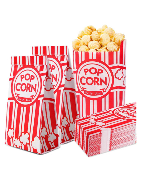 Bolsas de Palomitas VOISEN 100 Piezas 30g para Máquina Bolsas de Palomitas VOISEN 100 Piezas 30g para Máquina