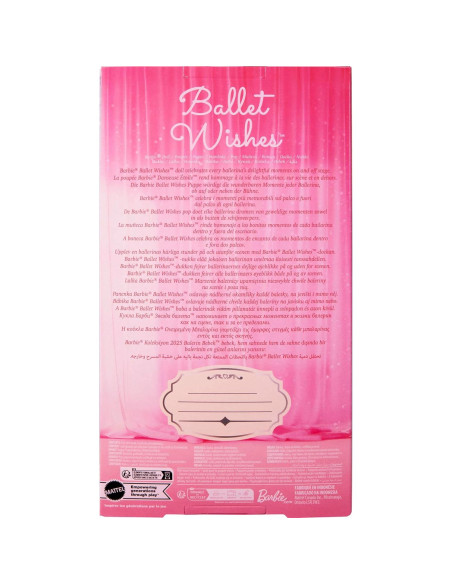 Muñeca Barbie Ballet Wishes Mattel 30.99 cm Rosa Coleccionable Muñeca Barbie Ballet Wishes Mattel 30.99 cm Rosa Coleccionable
