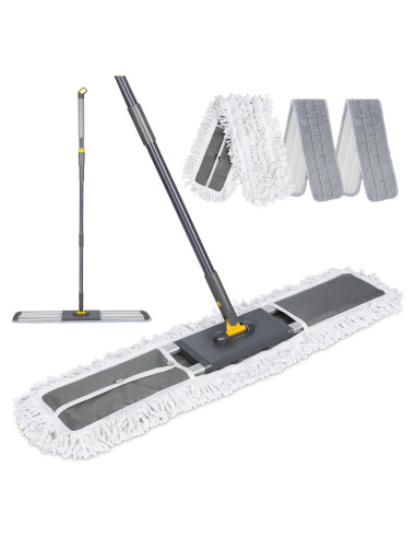 Mopa de Polvo Ajustable Masthome 154 cm con 3 Almohadillas