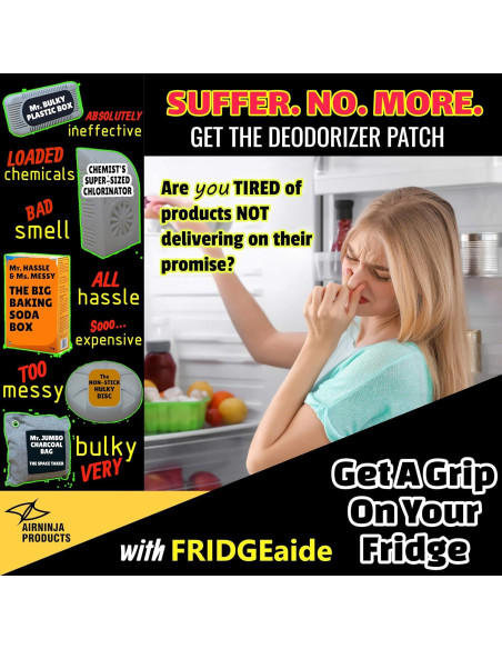 Desodorante de Nevera FridgeAide AIRNINJA - 2 Unidades Desodorante de Nevera FridgeAide AIRNINJA - 2 Unidades