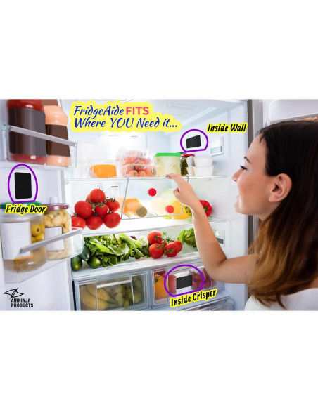 Desodorante de Nevera FridgeAide AIRNINJA - 2 Unidades Desodorante de Nevera FridgeAide AIRNINJA - 2 Unidades