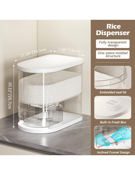 Contenedor de Almacenamiento SYNCVIBE 13 kg Blanco Contenedor de Almacenamiento SYNCVIBE 13 kg Blanco