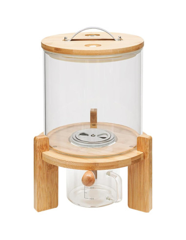 Dispensador de arroz 5L Fonova con soporte de madera