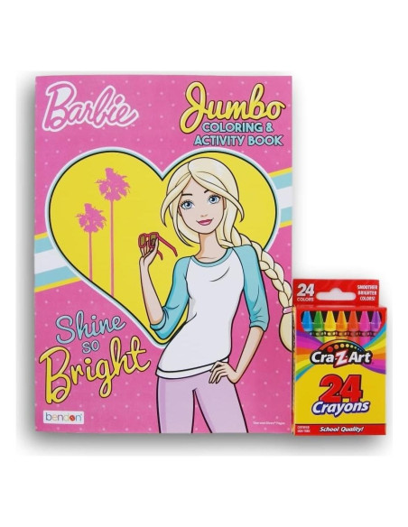 Libro de Colorear y Actividades Barbie con 24 Crayones Libro de Colorear y Actividades Barbie con 24 Crayones