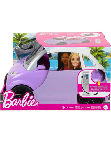 Vehículo eléctrico Barbie convertible 2 plazas morado