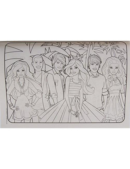 Libro de Colorear y Actividades Barbie con 24 Crayones Libro de Colorear y Actividades Barbie con 24 Crayones