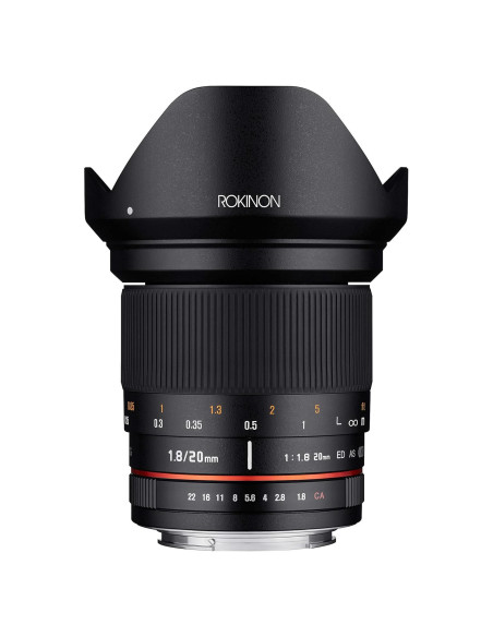 Lente Gran Angular Rokinon 20mm f/1.8 para Fuji X Lente Gran Angular Rokinon 20mm f/1.8 para Fuji X