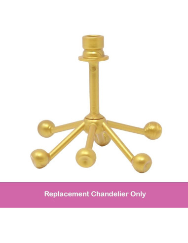 Candelabro Dorado de Repuesto para Barbie Dreamhouse HMX10