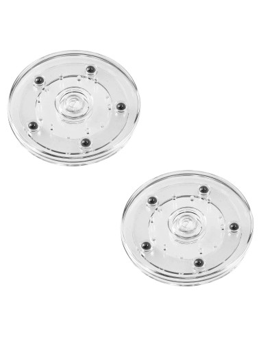 Organizador de Plato Giratorio Acrílico TAODAN 2 Piezas 10 cm