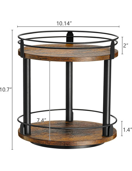Organizador giratorio de especias Creso hom 2 niveles 27 cm Organizador giratorio de especias Creso hom 2 niveles 27 cm