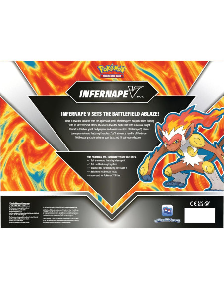 Cajas de Cartas Pokémon Infernape V - 1 Carta Foil + 4 Paquetes Cajas de Cartas Pokémon Infernape V - 1 Carta Foil + 4 Paquetes