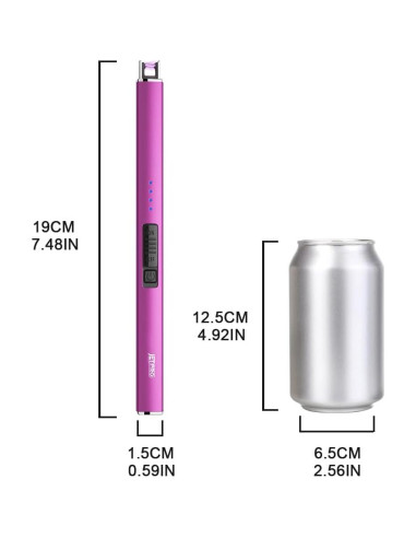 Encendedor Eléctrico JETPRO Recargable USB a Prueba de Viento